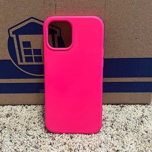 HOT PINK iPhone 12 Max Pro phone case for sale.